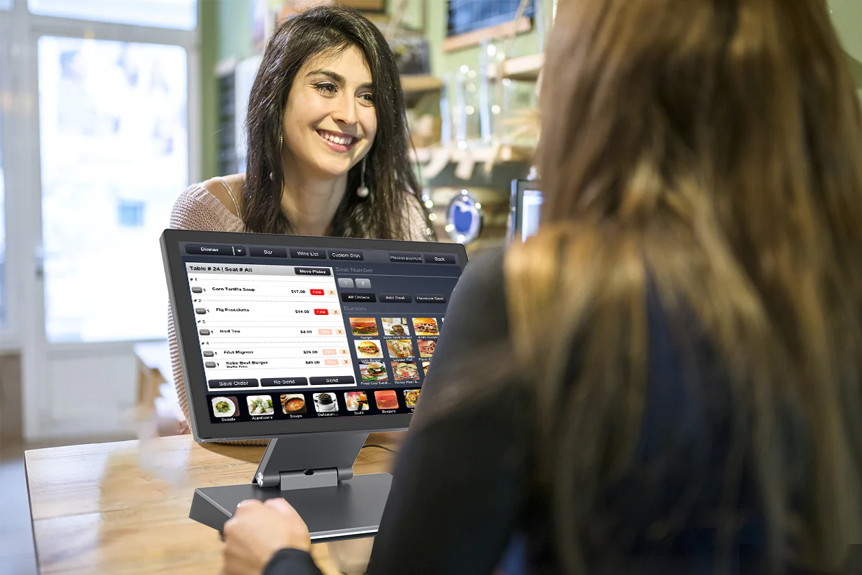 máy pos Elanda tại quầy thu ngân
