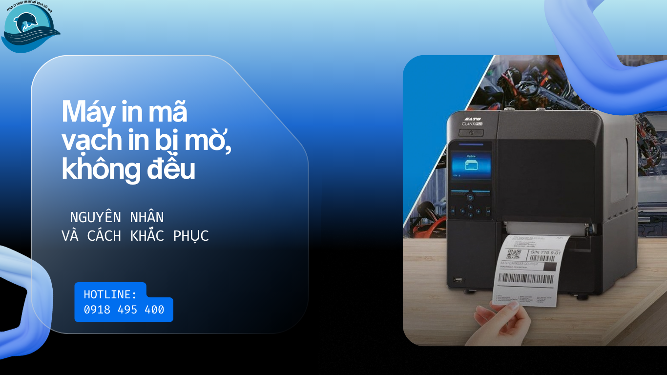 máy in bị mờ